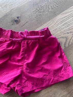 Vilebrequin Girls' Hot Pink Elastic Waist Drawstring Shorts